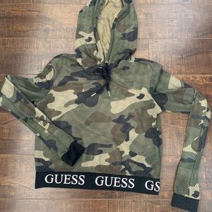 Guess crop top filet style (see thru)